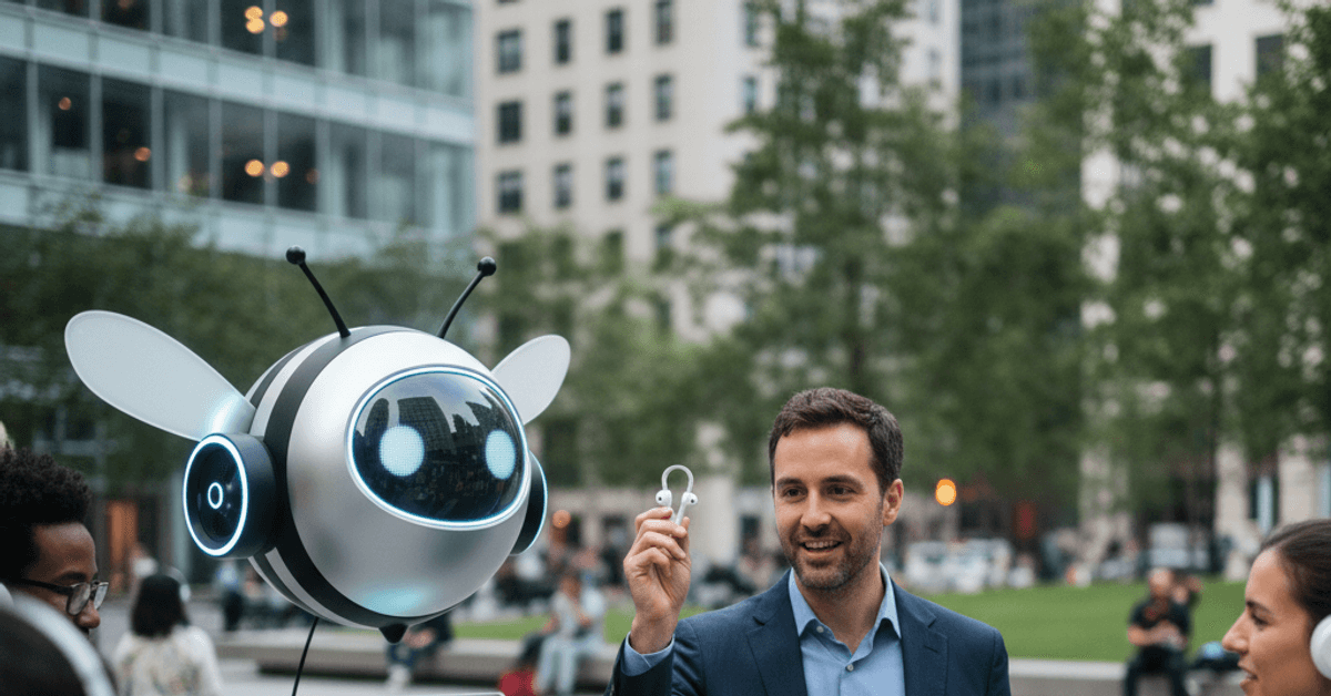 Dennis Crowley debuts location-based audio AI app BeeBot