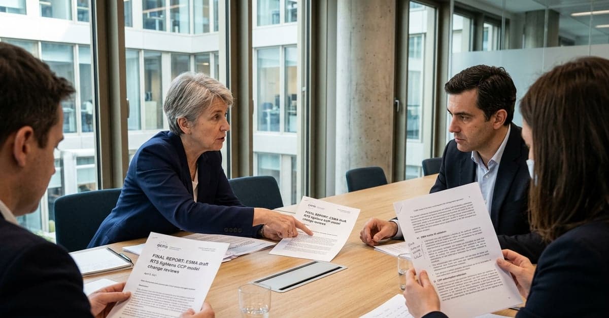 ESMA draft RTS tightens CCP model change reviews, timelines