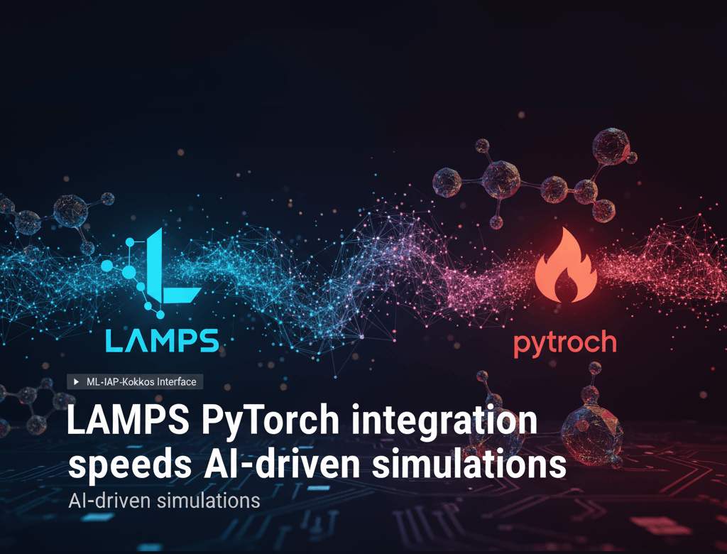 LAMMPS PyTorch integration speeds AI-driven simulations